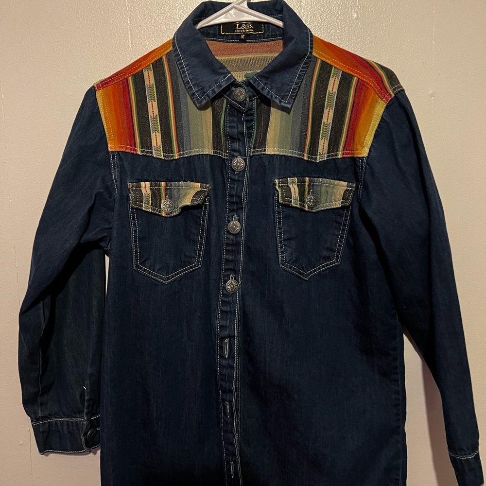 L&B Aztec button down